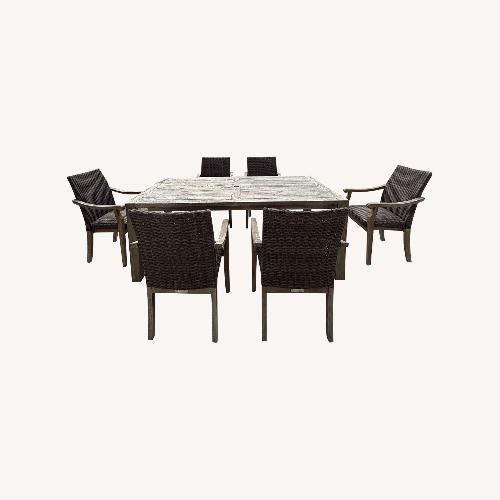 Used Solid Wood Table With 6 Chairs  for sale on AptDeco