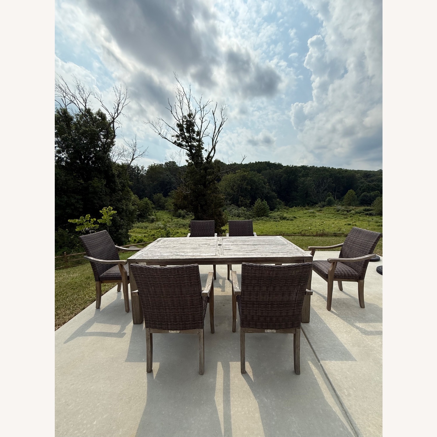 Solid Wood Table With 6 Chairs  - image-1