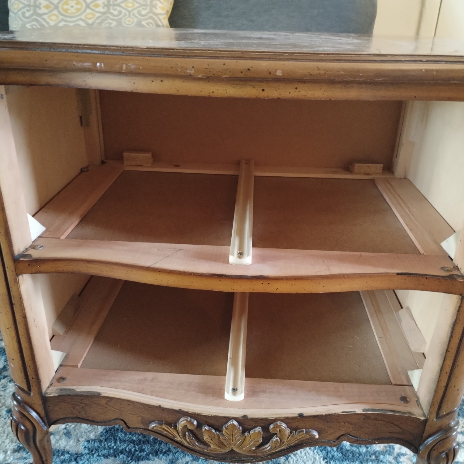 French Provincial 1980's Nightstand - image-8