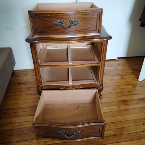 Used French Provincial 1980's Nightstand for sale on AptDeco