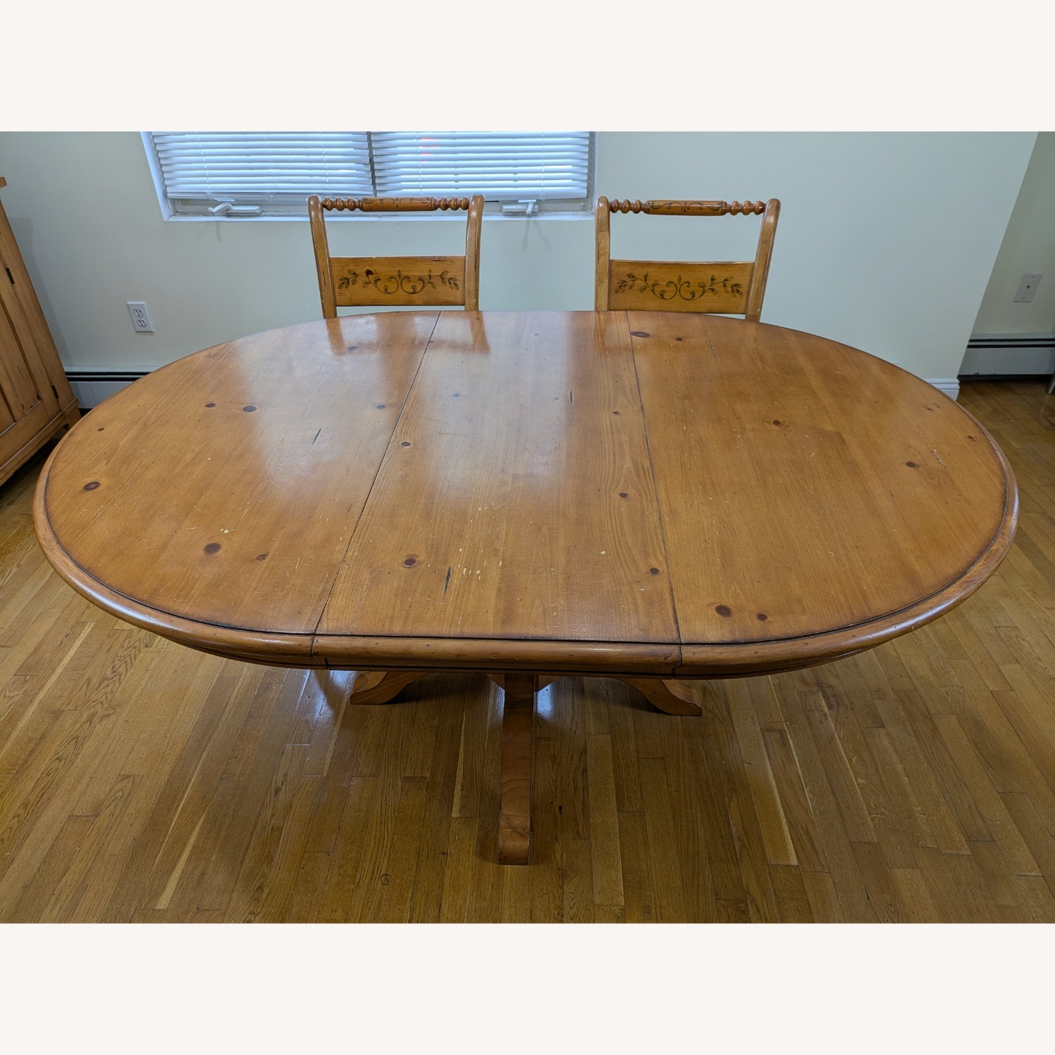 Wooden Oval Dining Table - image-1