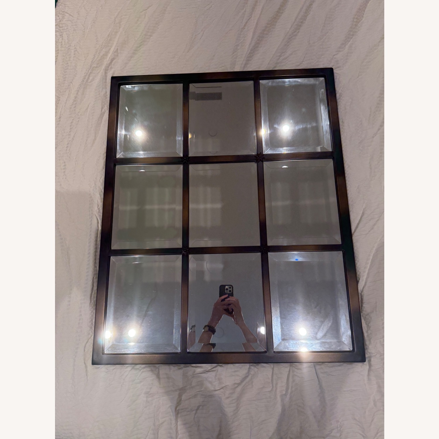 Pottery Barn Eagan Small Multipanel Wall Mirror - image-3