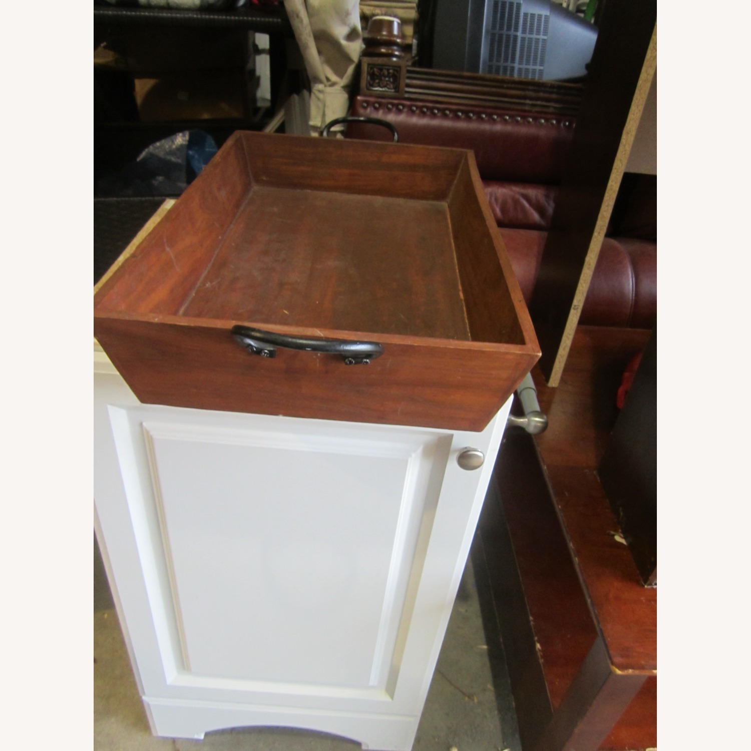 Vintage Rustic Wood Display Tray - image-3