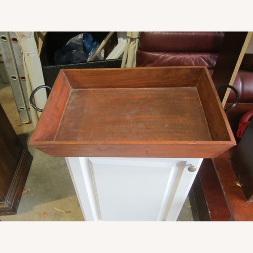 Used Vintage Rustic Wood Display Tray for sale on AptDeco