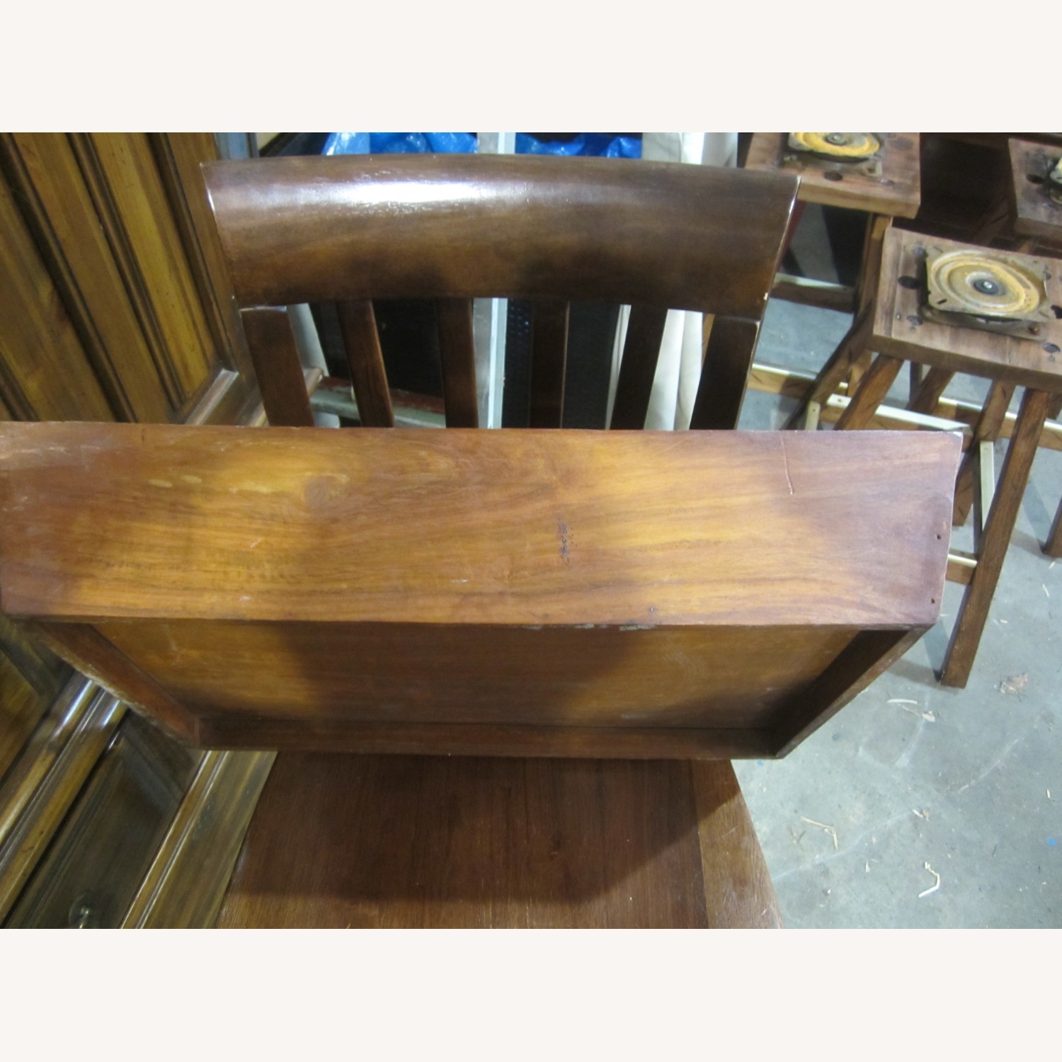 Vintage Rustic Wood Display Tray - image-8