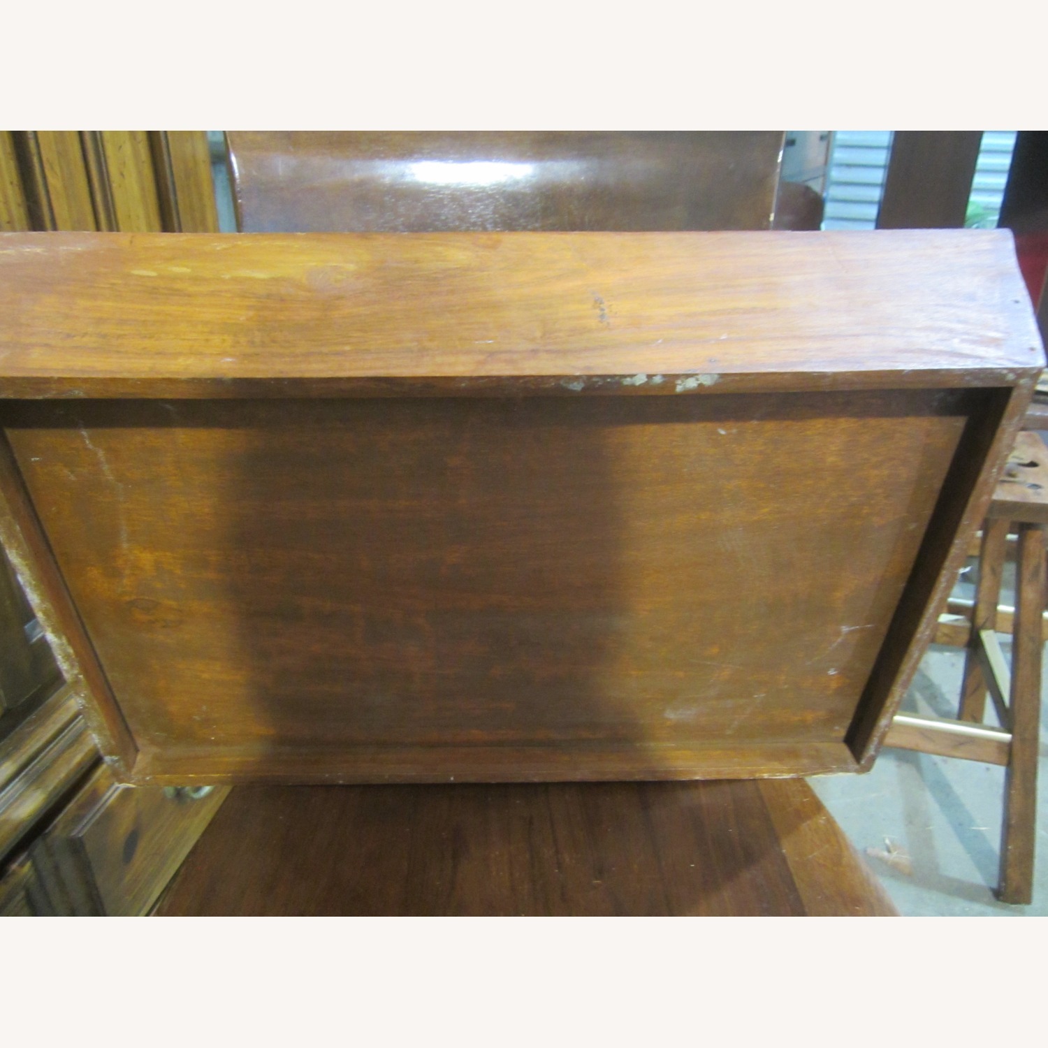 Vintage Rustic Wood Display Tray - image-9
