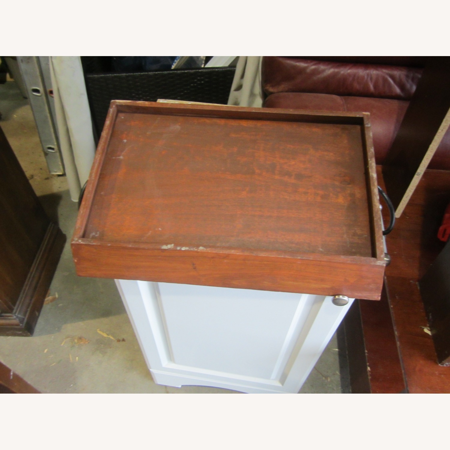 Vintage Rustic Wood Display Tray - image-5