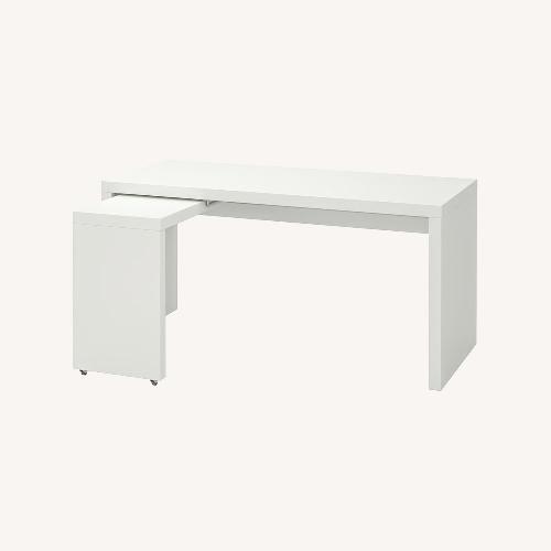 IKEA Micke Corner Desk Workstation (White) - AptDeco IKEA Micke Corner Desk Workstation (White) - AptDeco