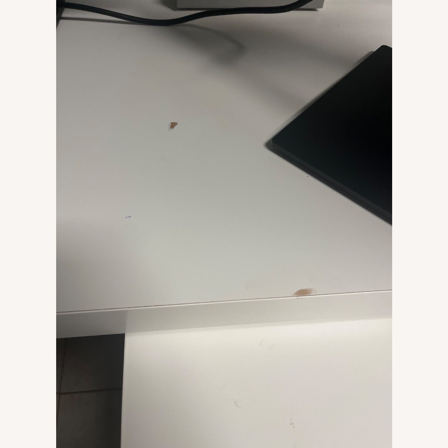 IKEA MALM White Expandable Desk - image-1