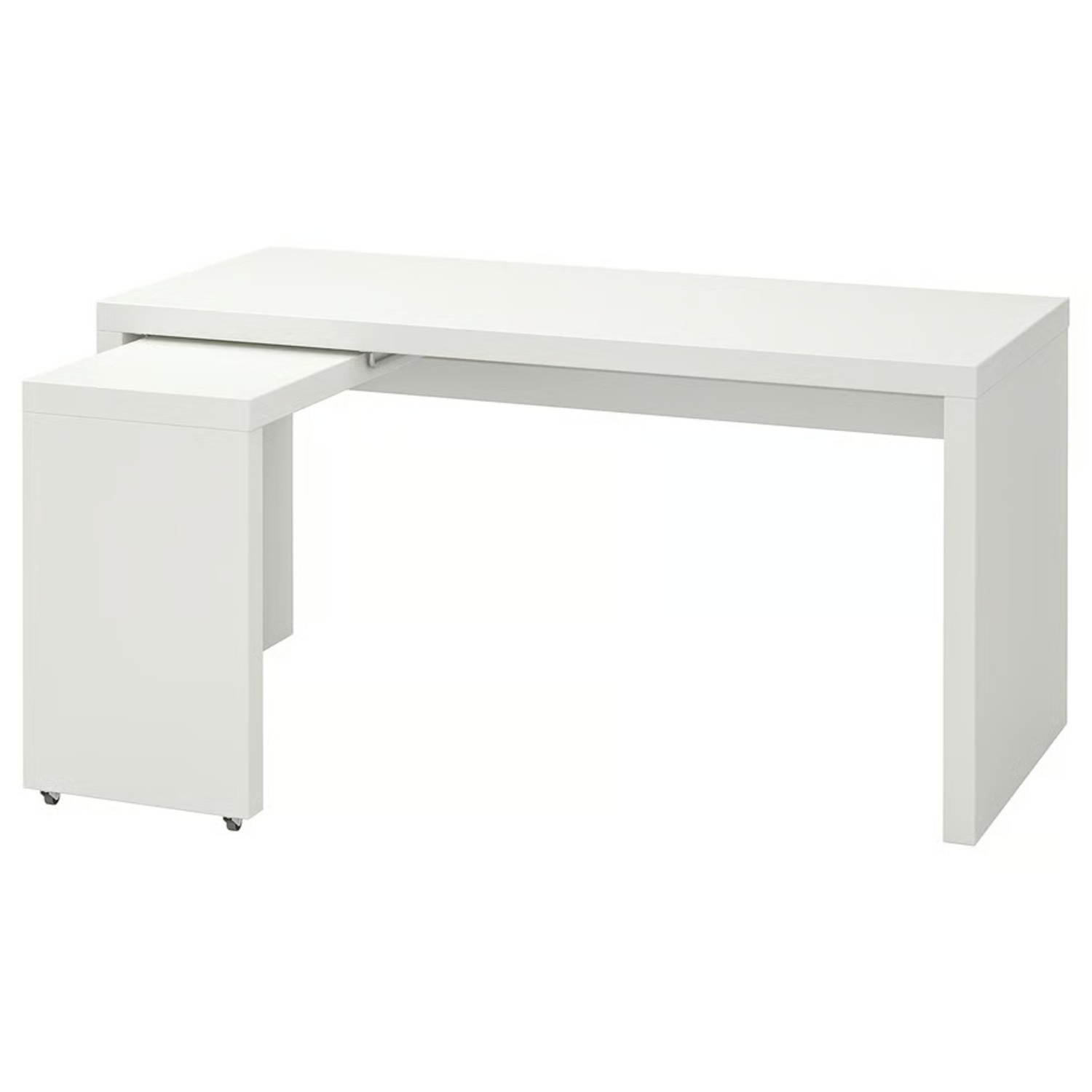 IKEA MALM White Expandable Desk - image-8
