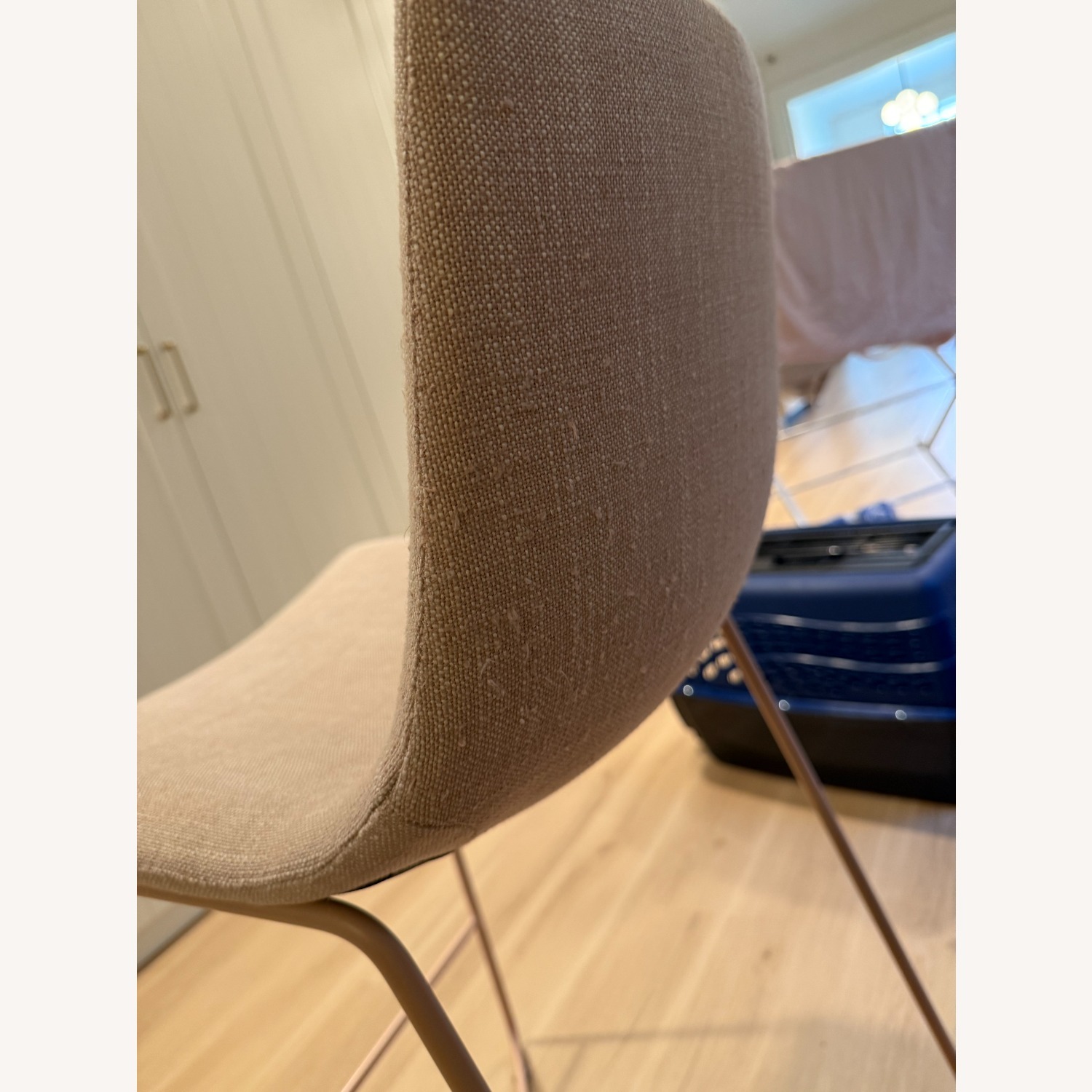 West Elm Slope Counter Stool Dusty Blush - image-2