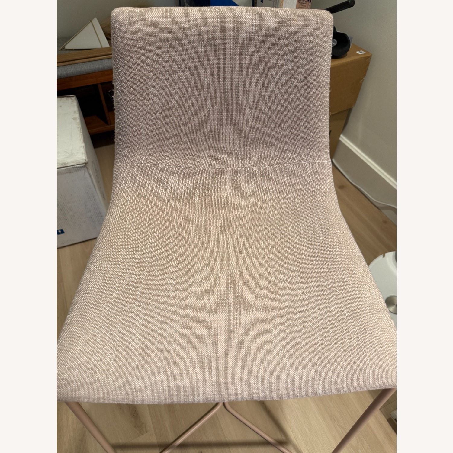 West Elm Slope Counter Stool Dusty Blush - image-3