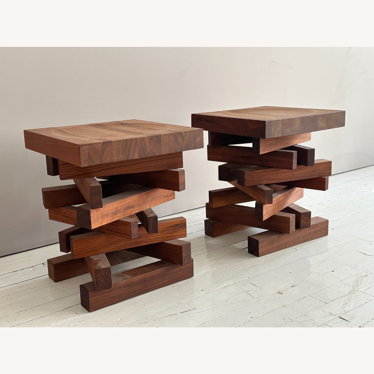 Pair of Riva1920 Side Tables in Walnut - image-3