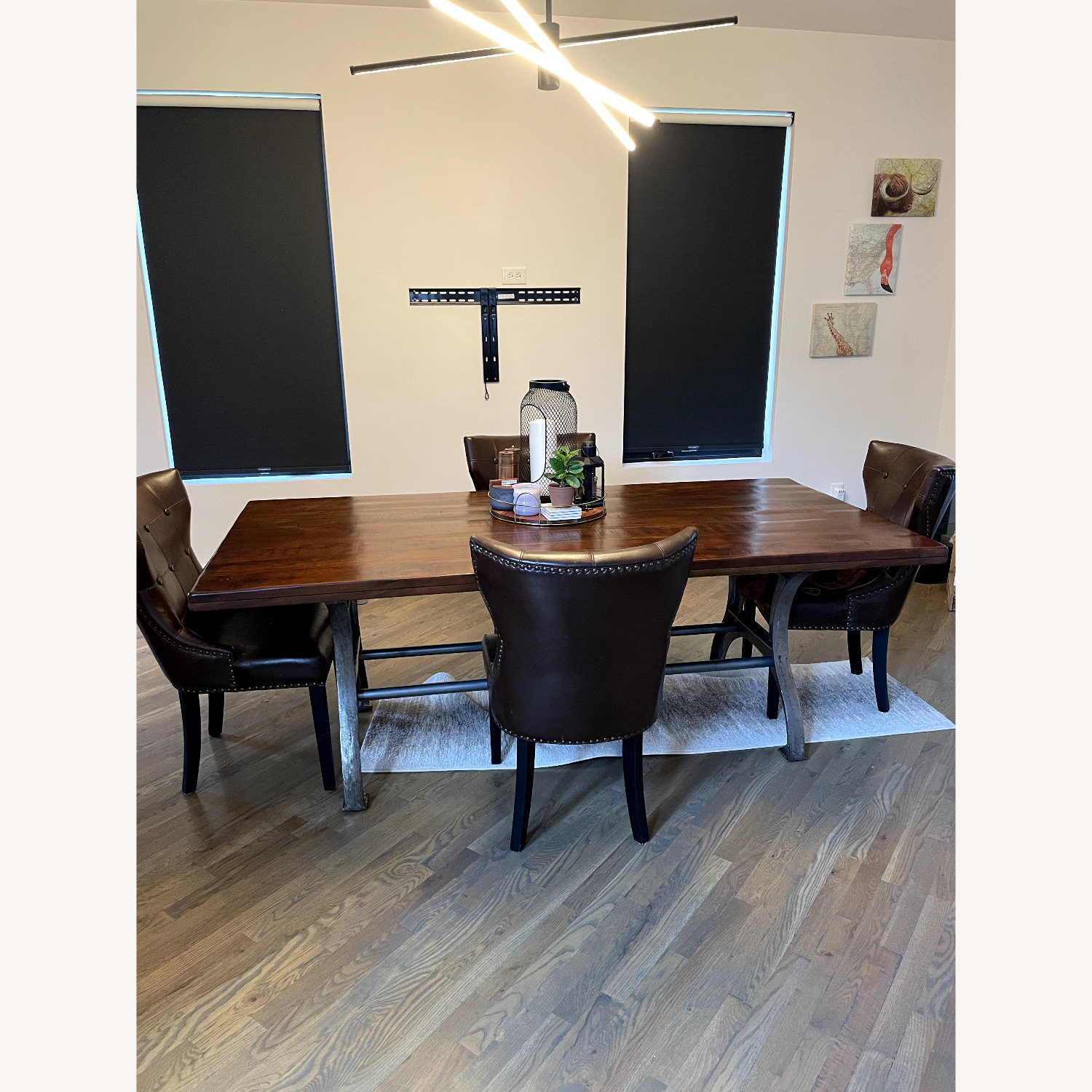 Solid Wood Dining Table - AptDeco