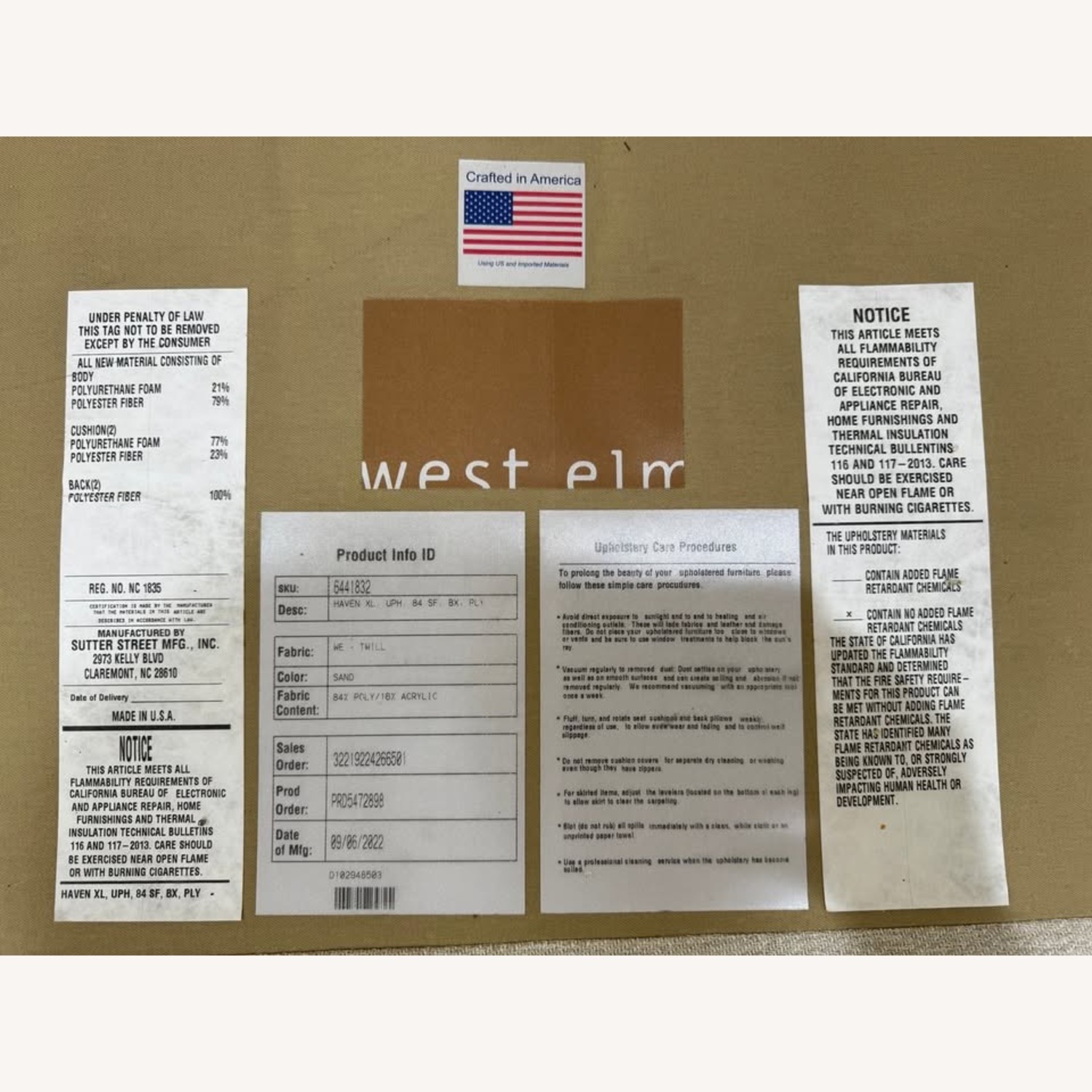 West Elm Haven Extra Deep 84" Sofa - image-3