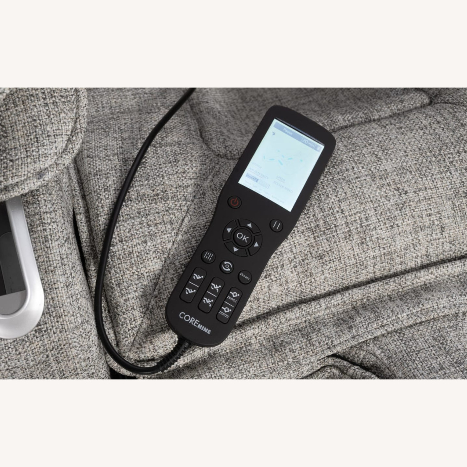  Bob's Discount Gray Power Massage Recliner - image-2