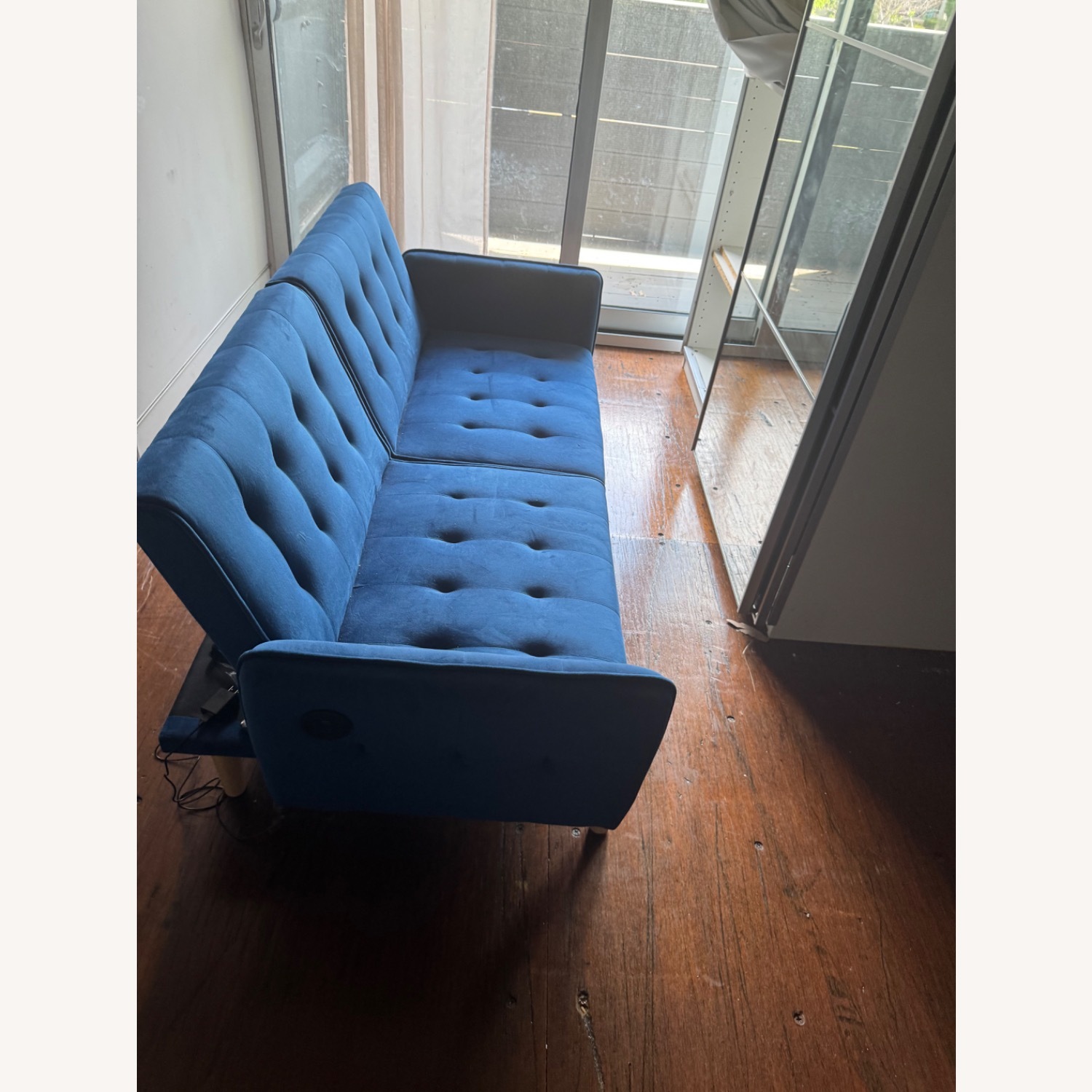 Amazon Velvet Futon Couch - image-3