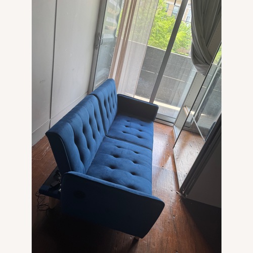 Used Amazon Velvet Futon Couch for sale on AptDeco