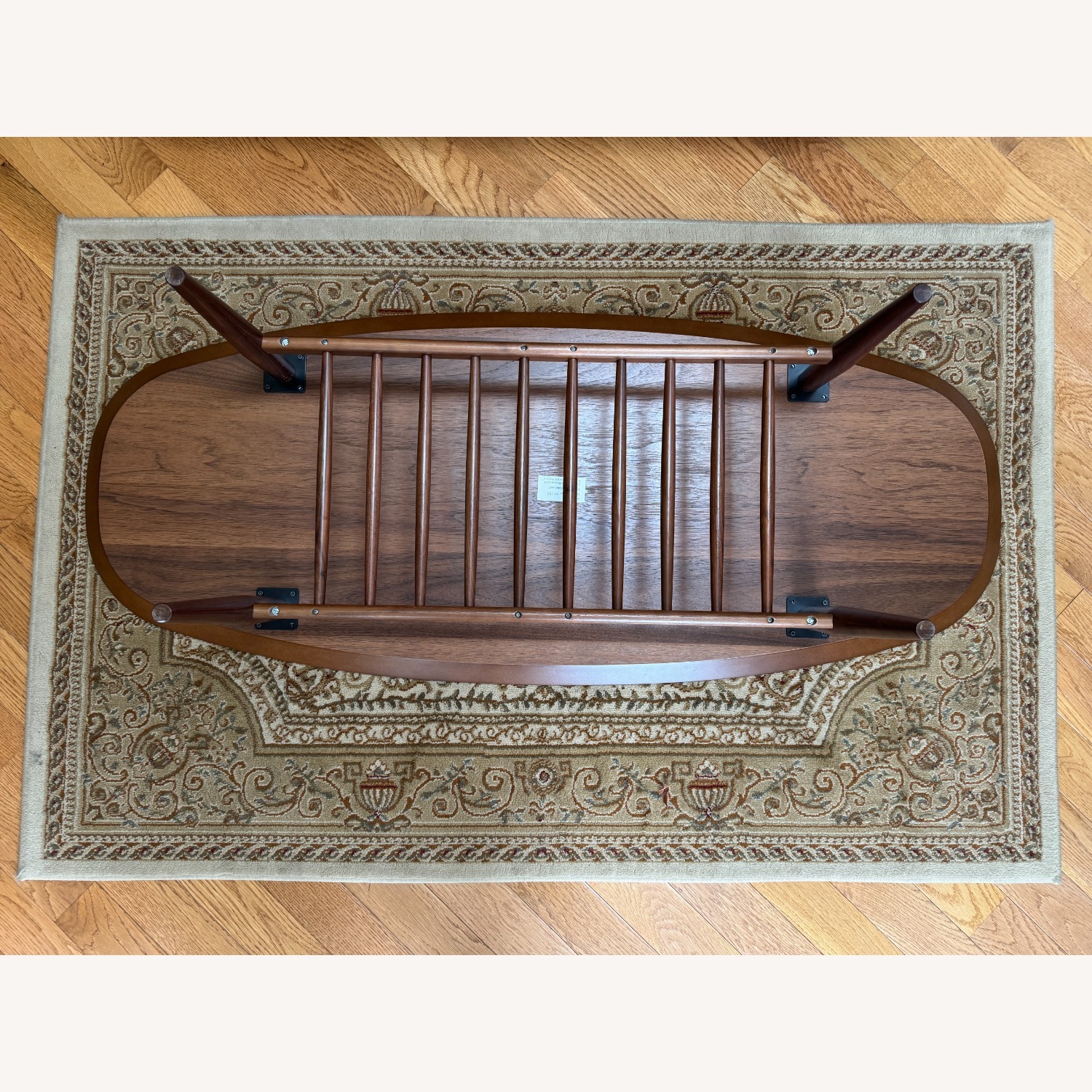 Article - Lenia 53.5" Oval Coffee Table - Walnut - image-8