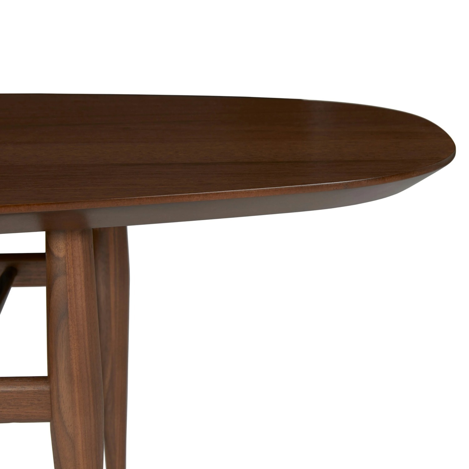 Article - Lenia 53.5" Oval Coffee Table - Walnut - image-9