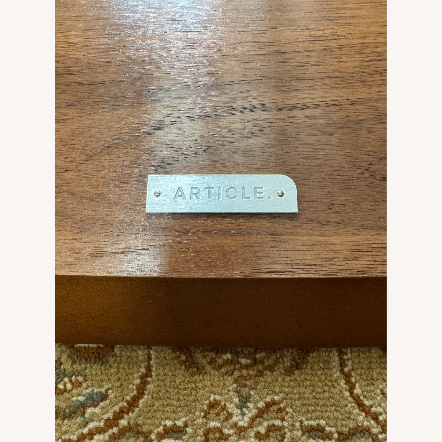 Article - Lenia 53.5" Oval Coffee Table - Walnut - image-14