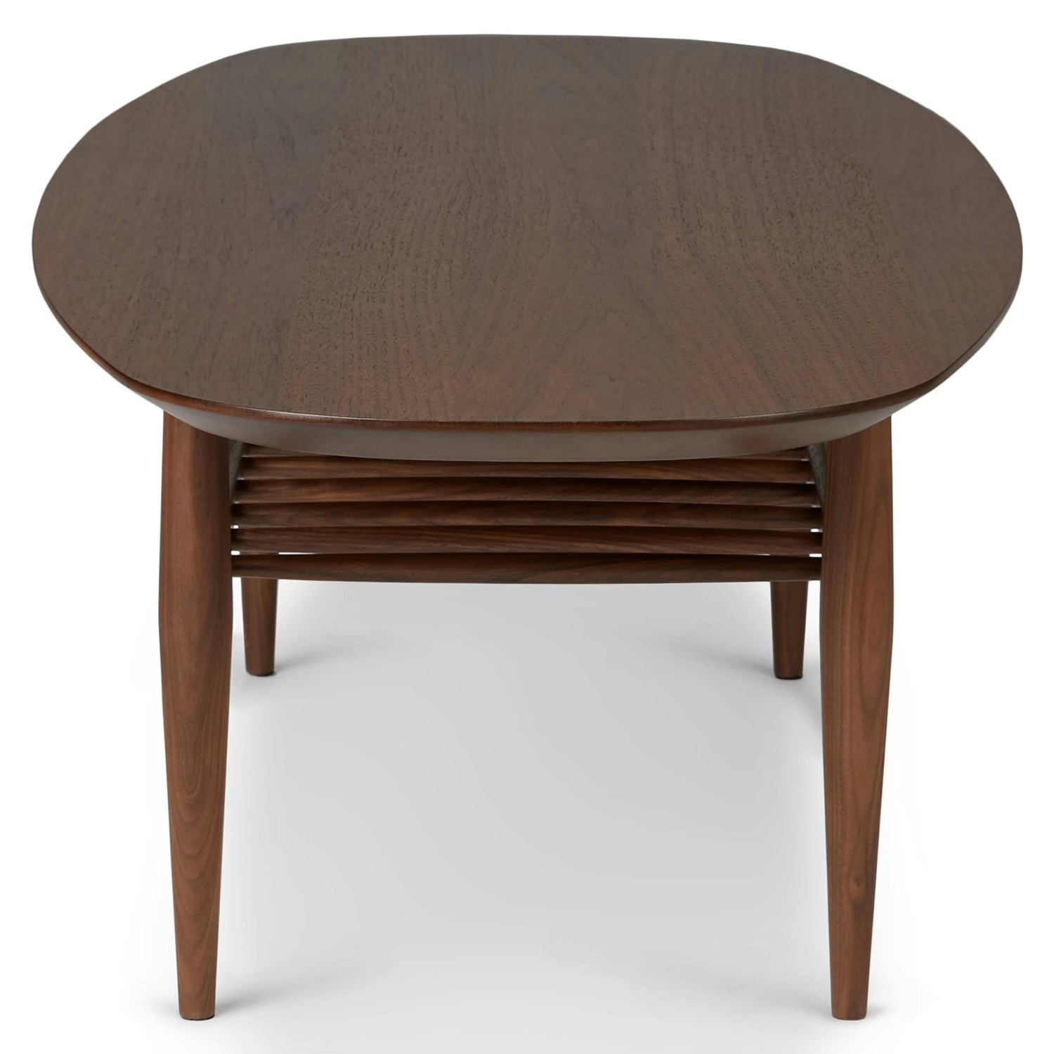 Article - Lenia 53.5" Oval Coffee Table - Walnut - image-3