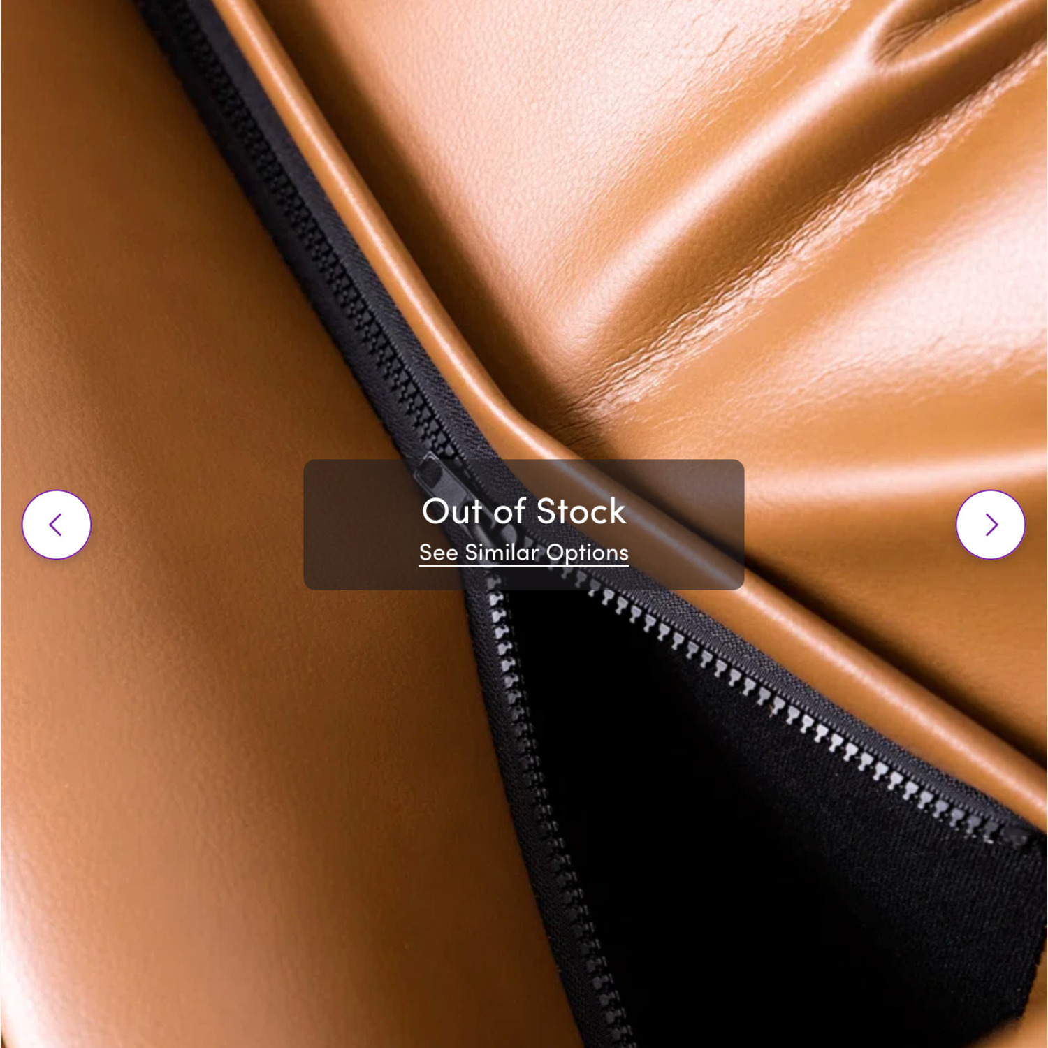 Mercury Row Leather Tufted Sofa Cognac Brown - image-6