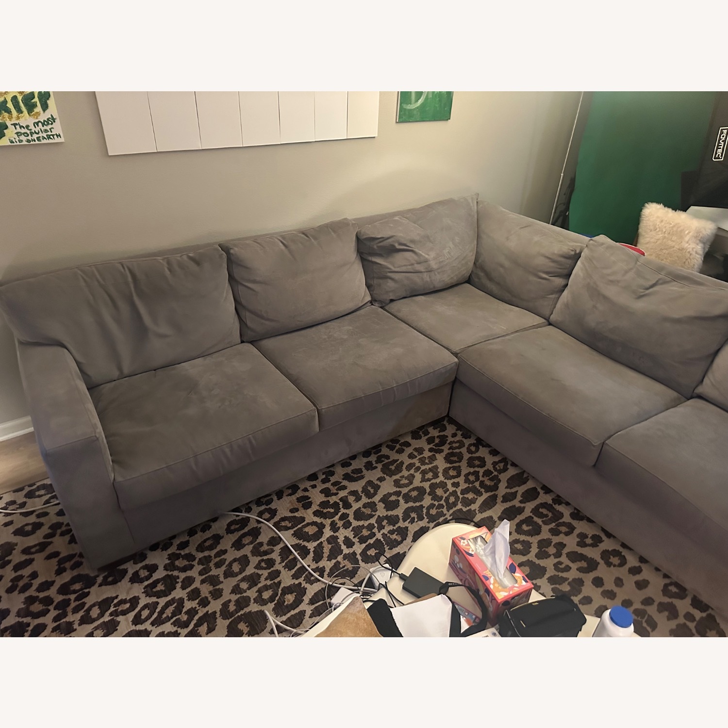 Crate & Barrel Axis 3 Piece Sectional L Sofa - image-3