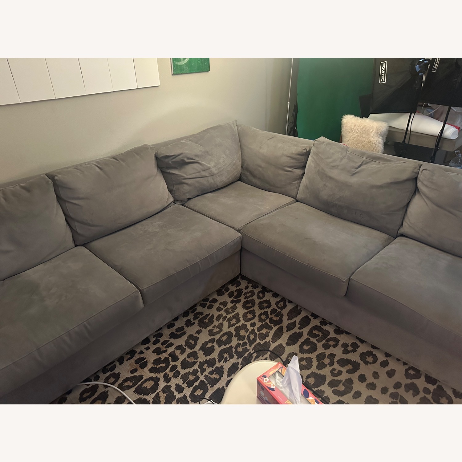 Crate & Barrel Axis 3 Piece Sectional L Sofa - image-1
