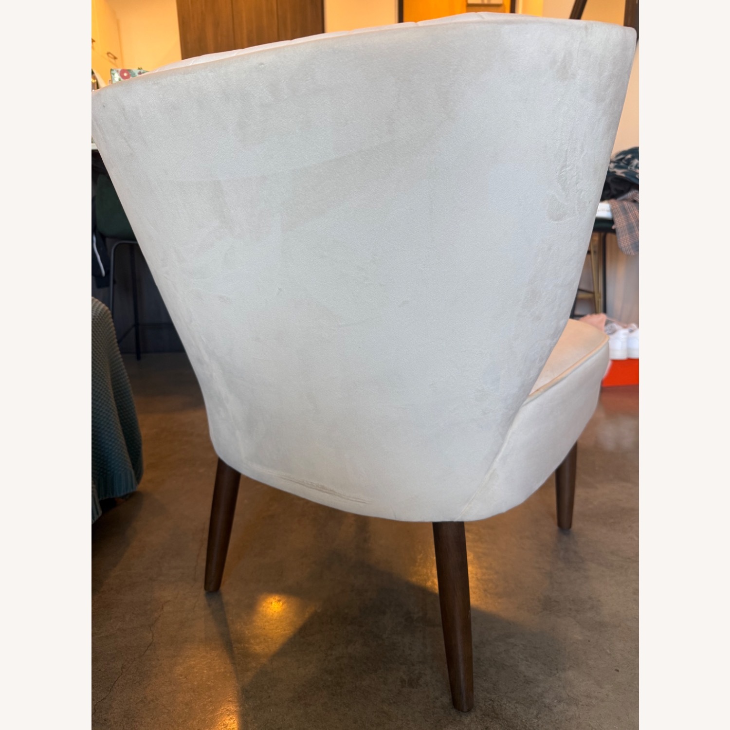 Ivory Channel Back Bretta Accent Chair - image-7