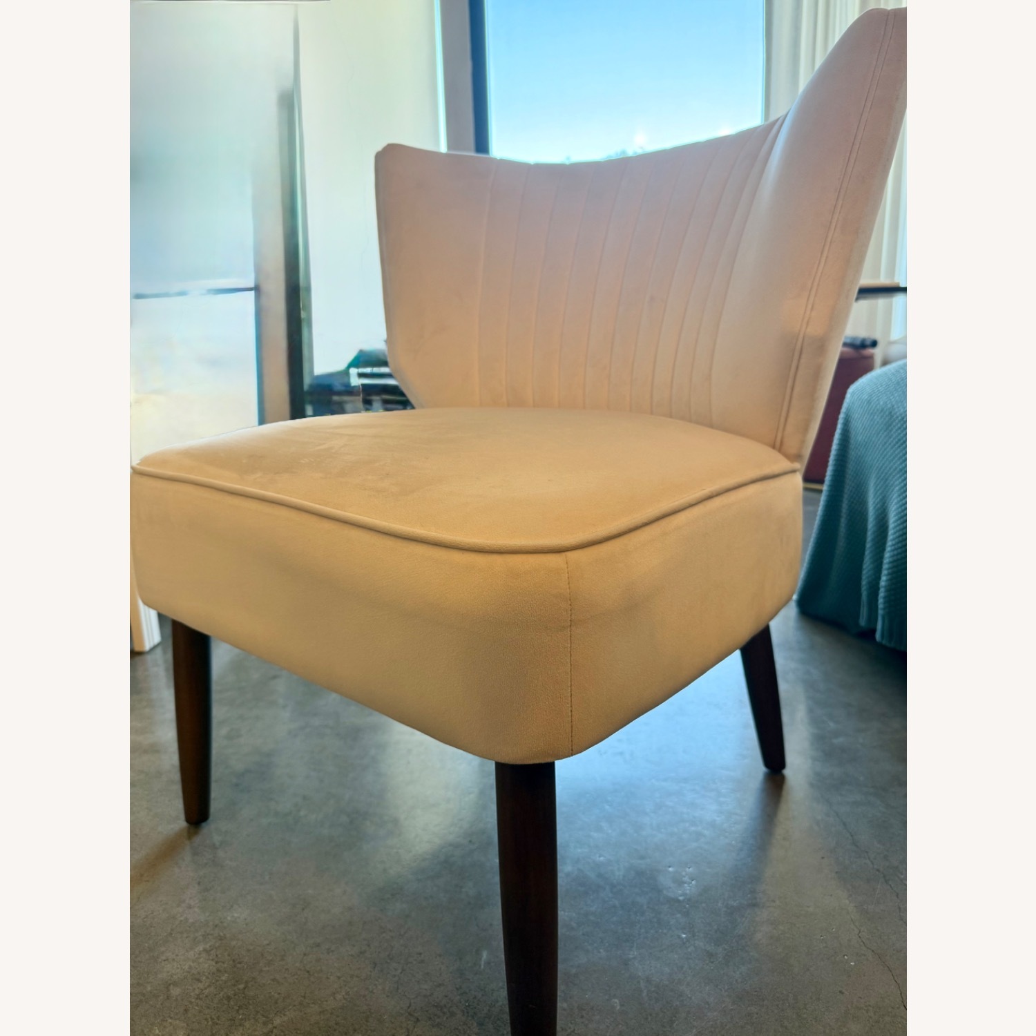 Ivory Channel Back Bretta Accent Chair - image-5