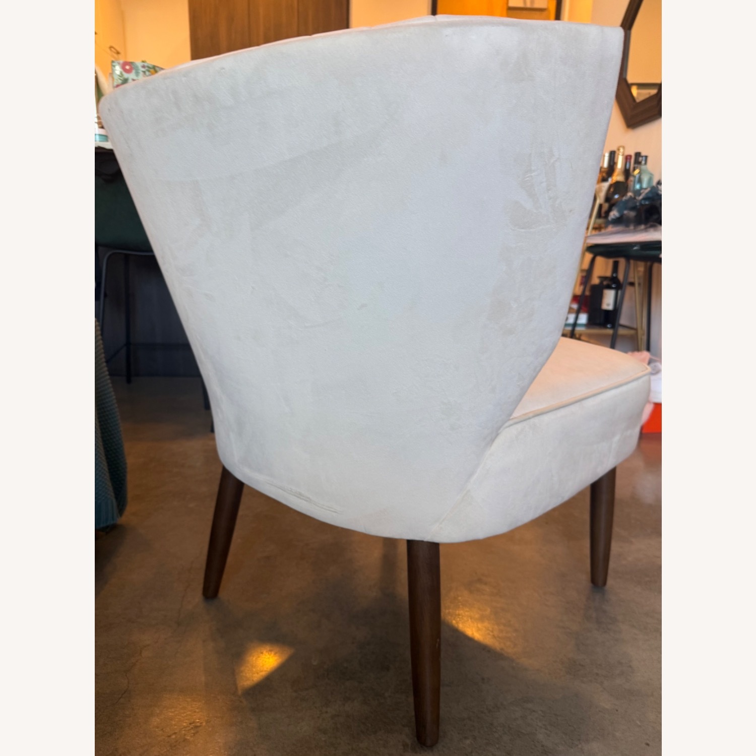 Ivory Channel Back Bretta Accent Chair - image-4