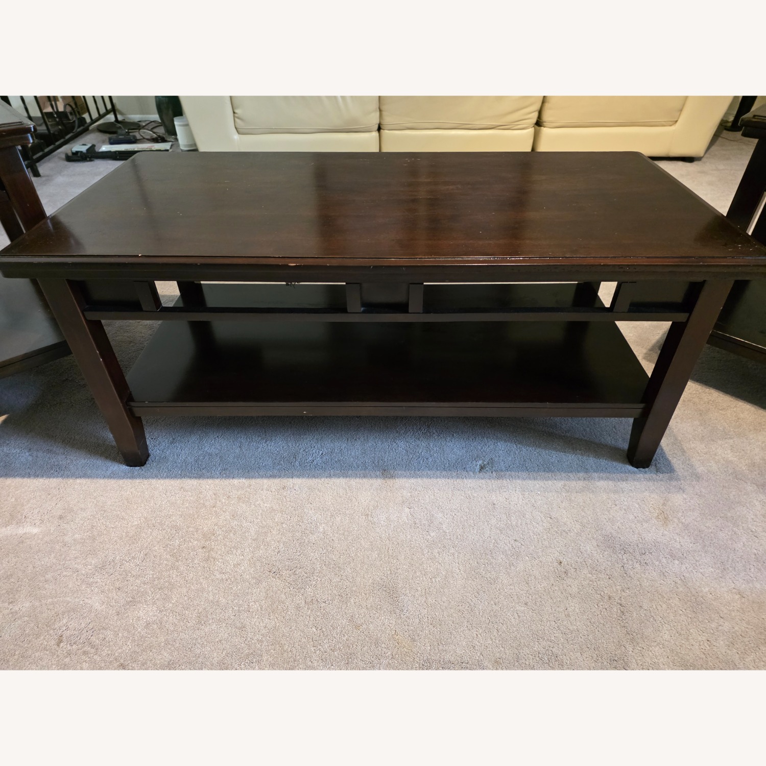 Raymour & Flanigan Coffee Table - Wood, Espresso - image-1