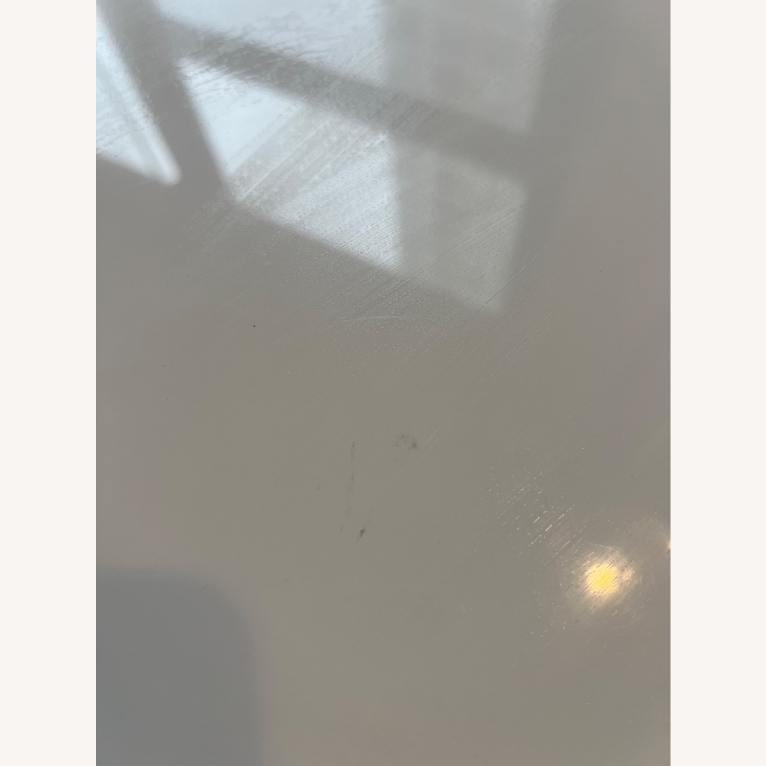 CB2 White Runway Lacquer Desk - image-4