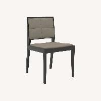 Manila Leather Stackable Wood Chair