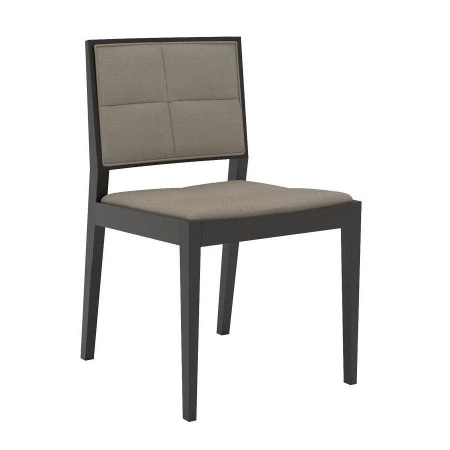 Manila Leather Stackable Wood Chair - image-6