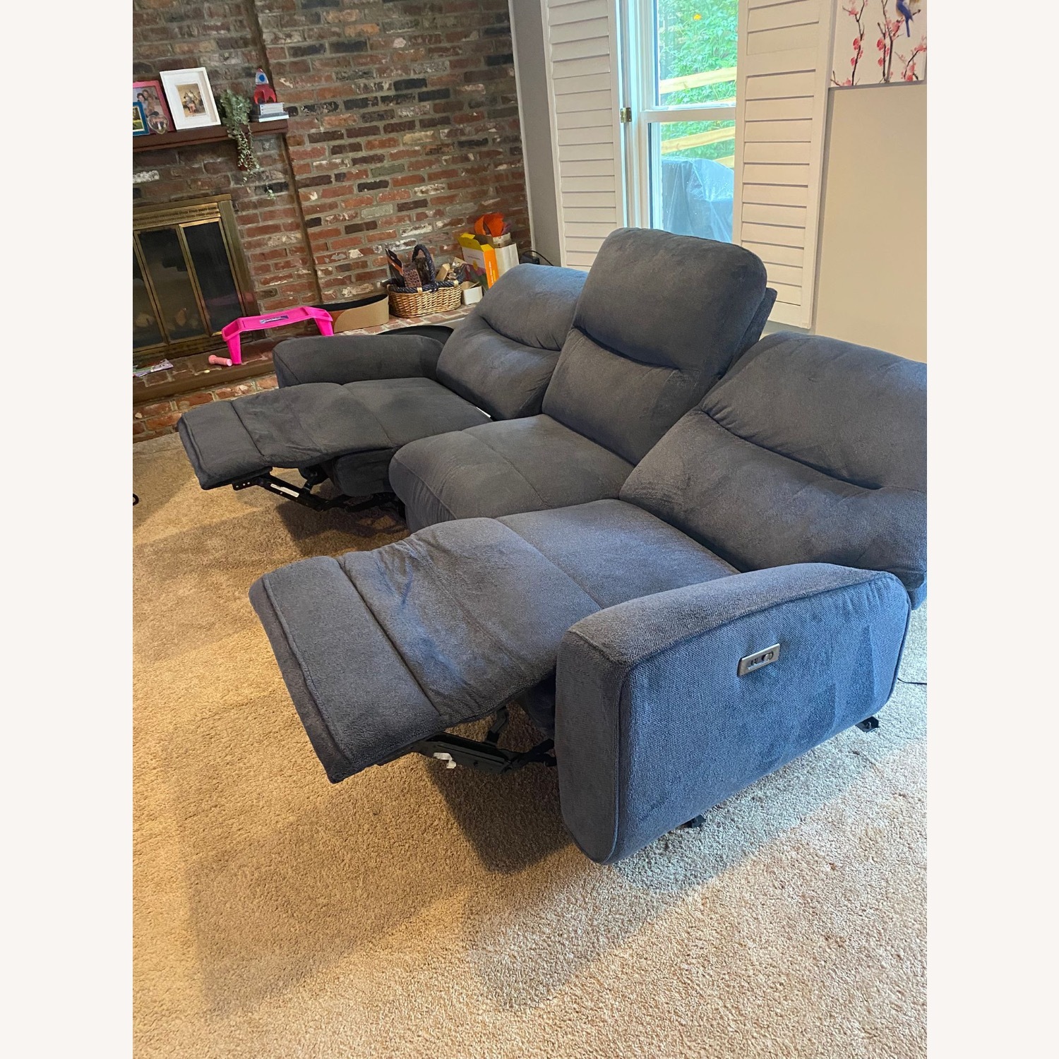 3 Seat Sofa + 2 Electric Recliners + USB - image-4