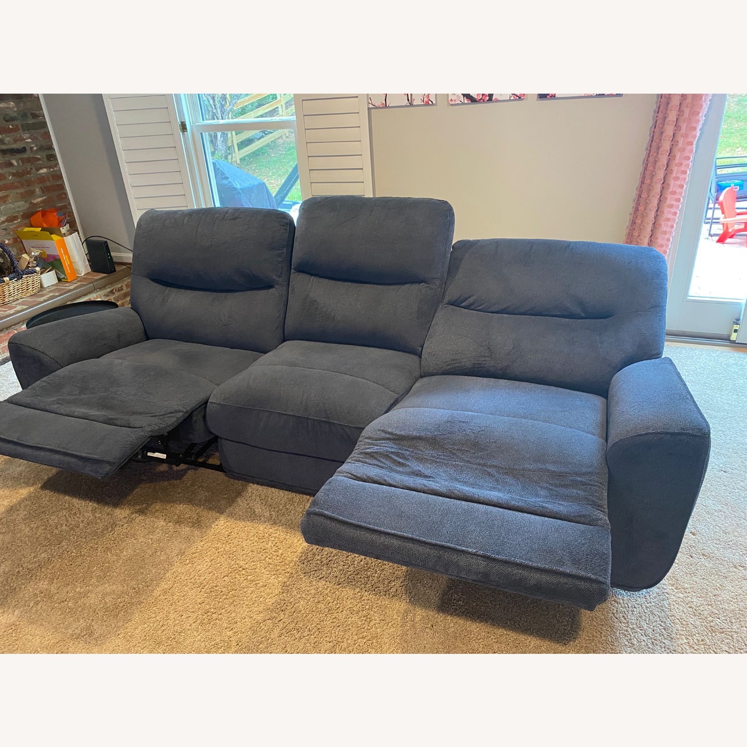 3 Seat Sofa + 2 Electric Recliners + USB - image-2