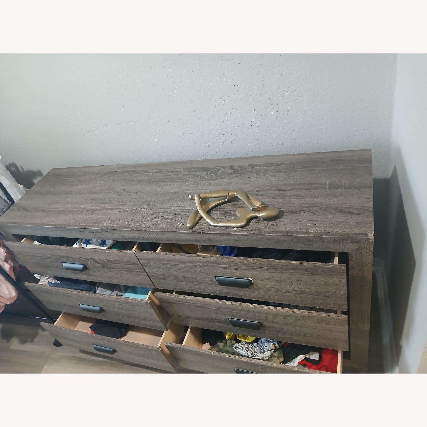 Milsie Grey Wood 33" 6 Drawer Dresser - image-3