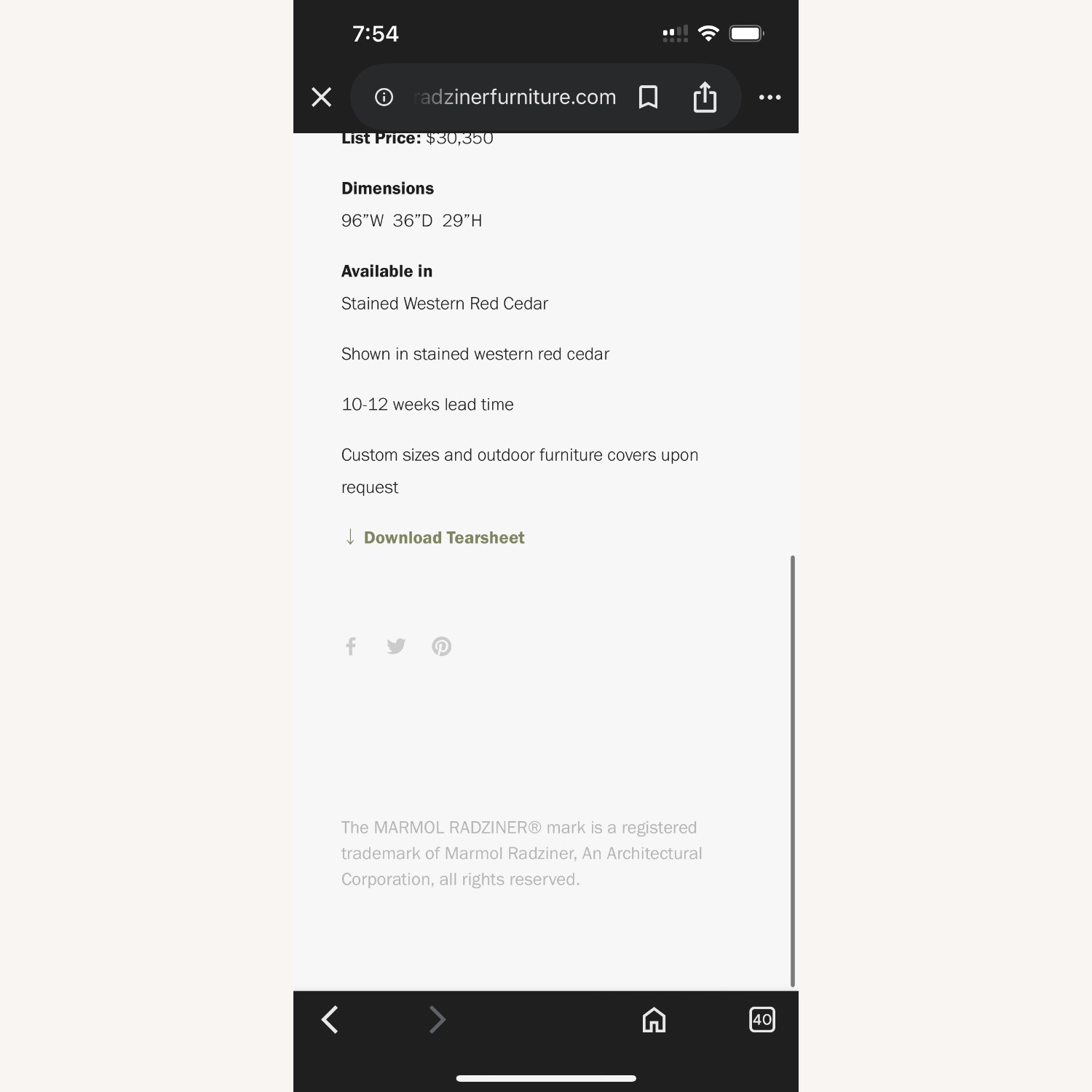 Marmol Radziner Ranch Dining Table & 6 Chairs - image-16