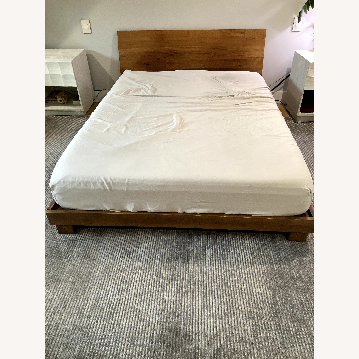 CB2 Dondra Teak Bed Frame Queen - image-1