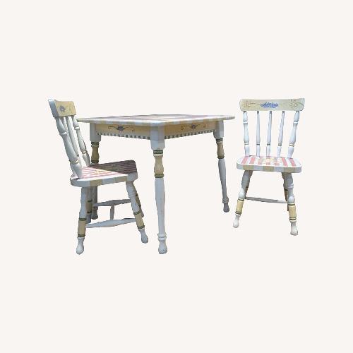 Used Painted Children’s Table & Chairs for sale on AptDeco