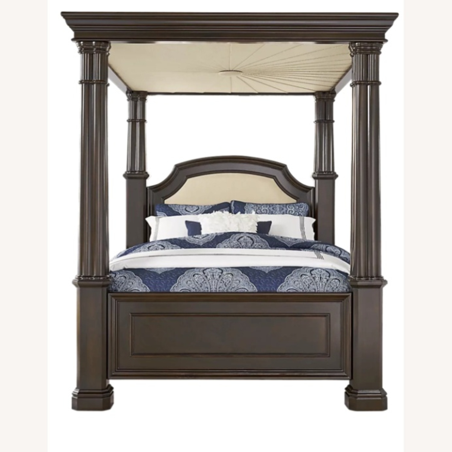 Rooms To Go Canopy Wood Bed Frame - image-4