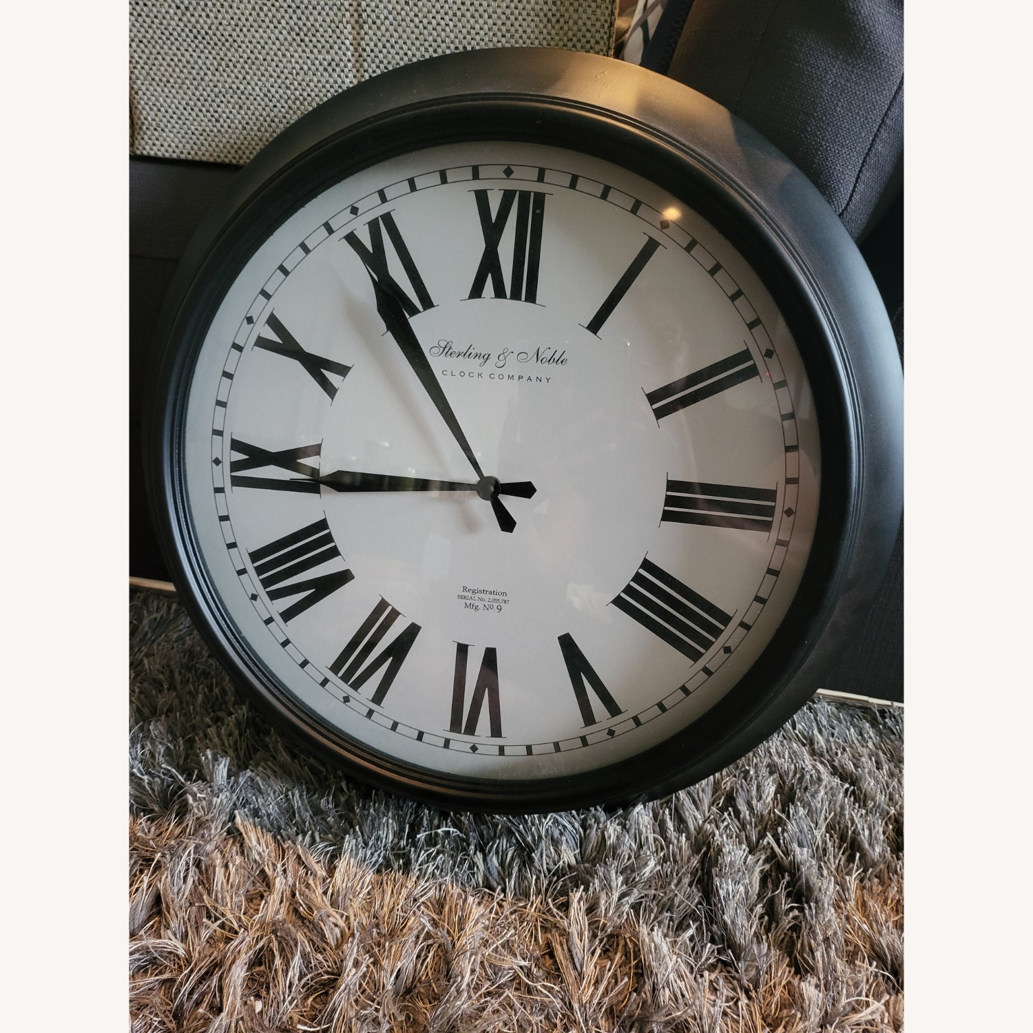 Dark Wood Wall Clock - image-2