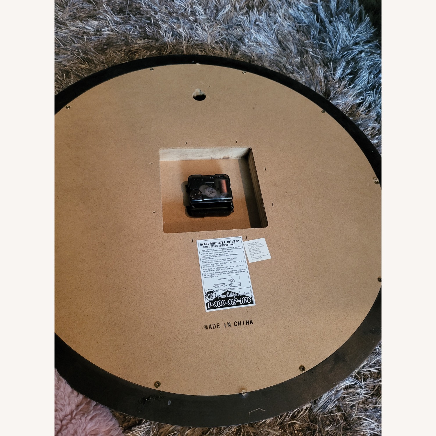 Dark Wood Wall Clock - image-3