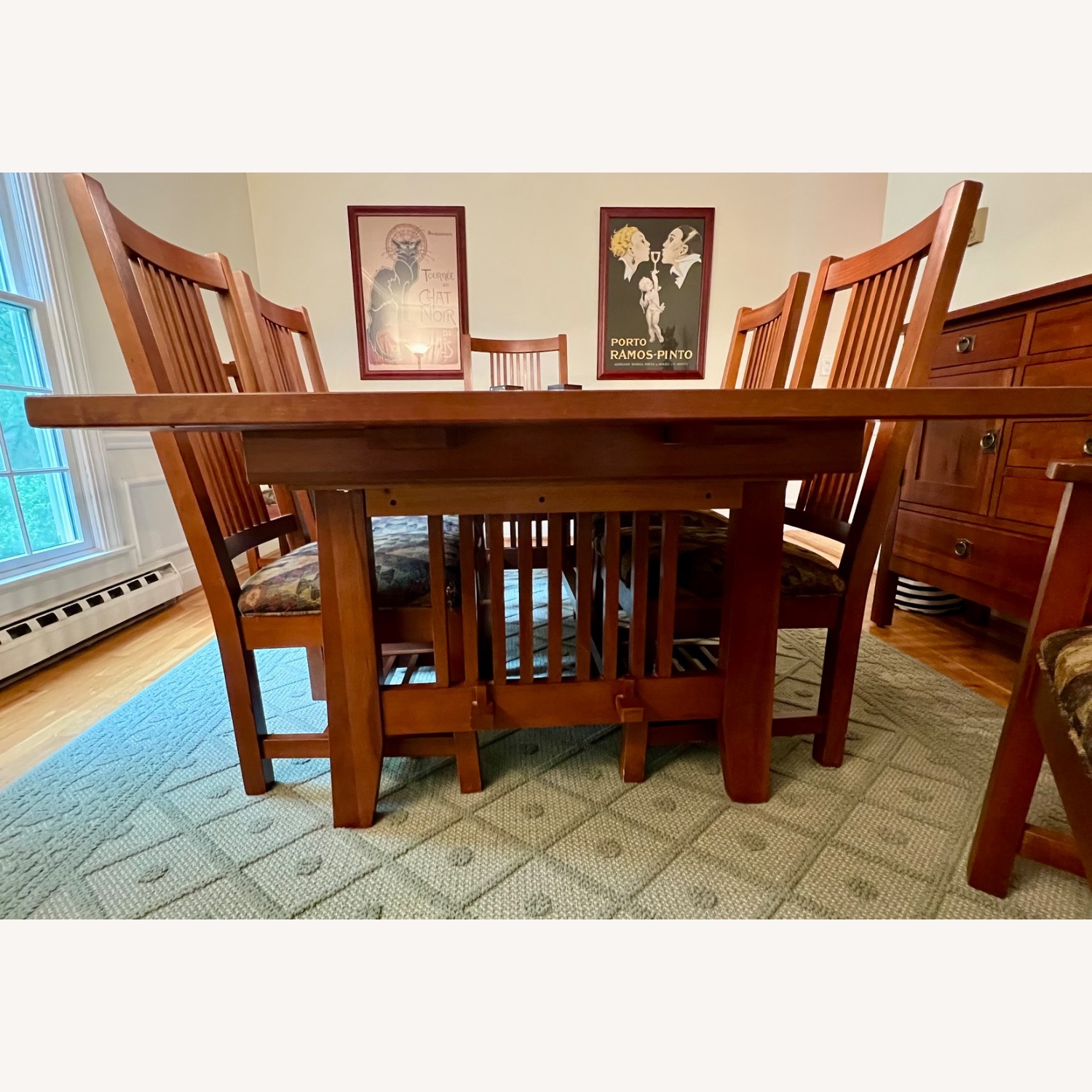 Kincaid Mission Style Dining Table + 8 Chairs - image-6