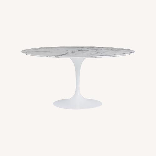 Used Saarinen 60” in Arabescato Marble Table for sale on AptDeco