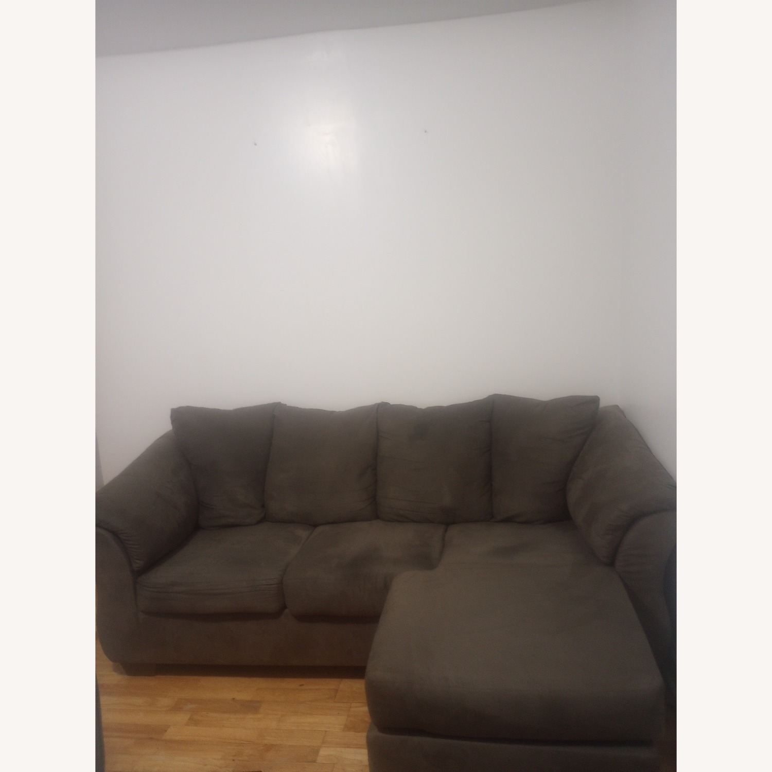 Raymour & Flanigan Couch With Changeable Lounge Ottoman  - image-1