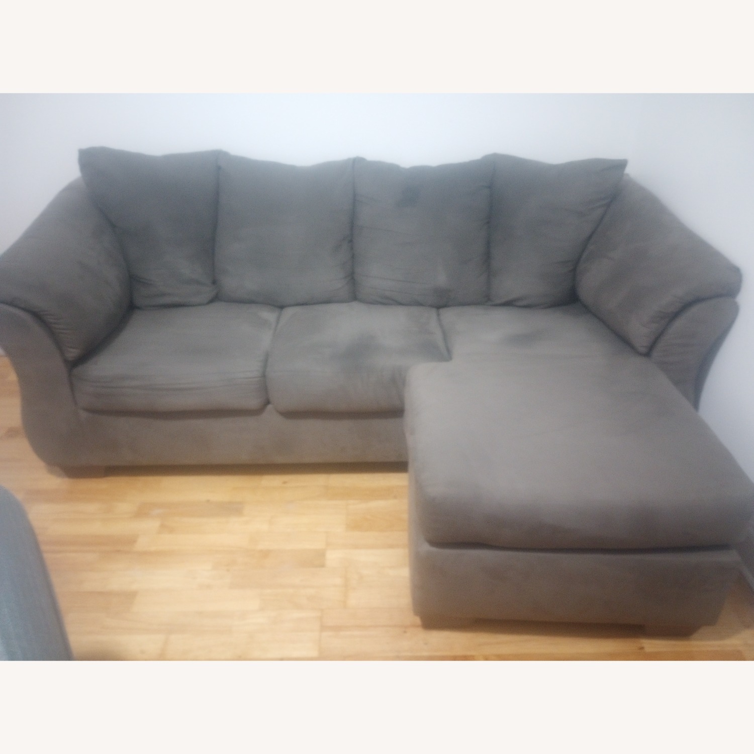 Raymour & Flanigan Couch With Changeable Lounge Ottoman  - image-3