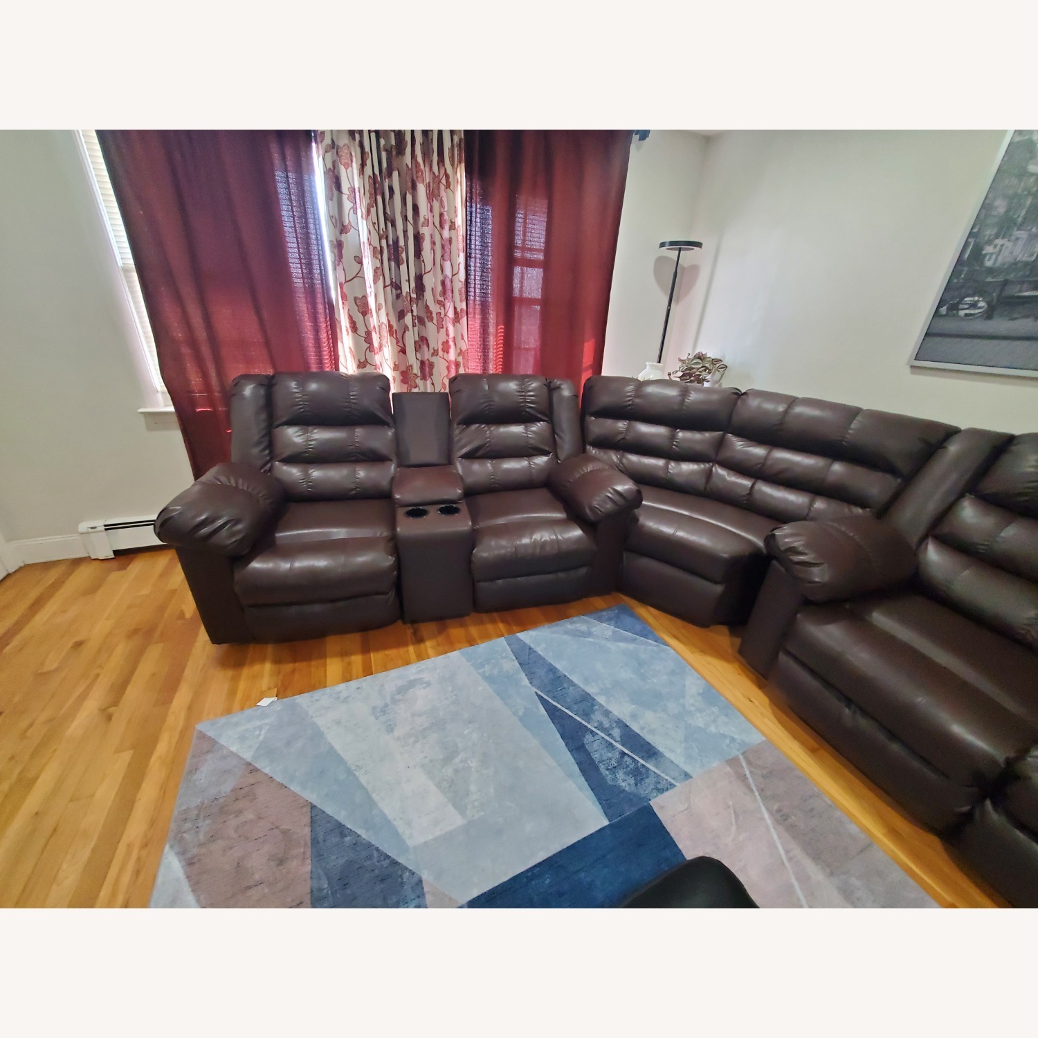 7 Seater Manual Recliner Sofa Set - image-5